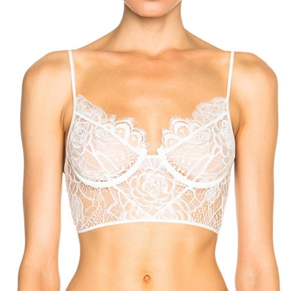 Kiki De Montparnasse Coquette Lace Longline Bra - Picture 1 of 2